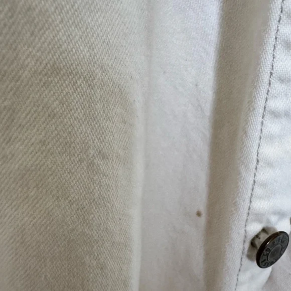 Levi's Men's White Denim Overshirt Jacket - Picture 4 of 7